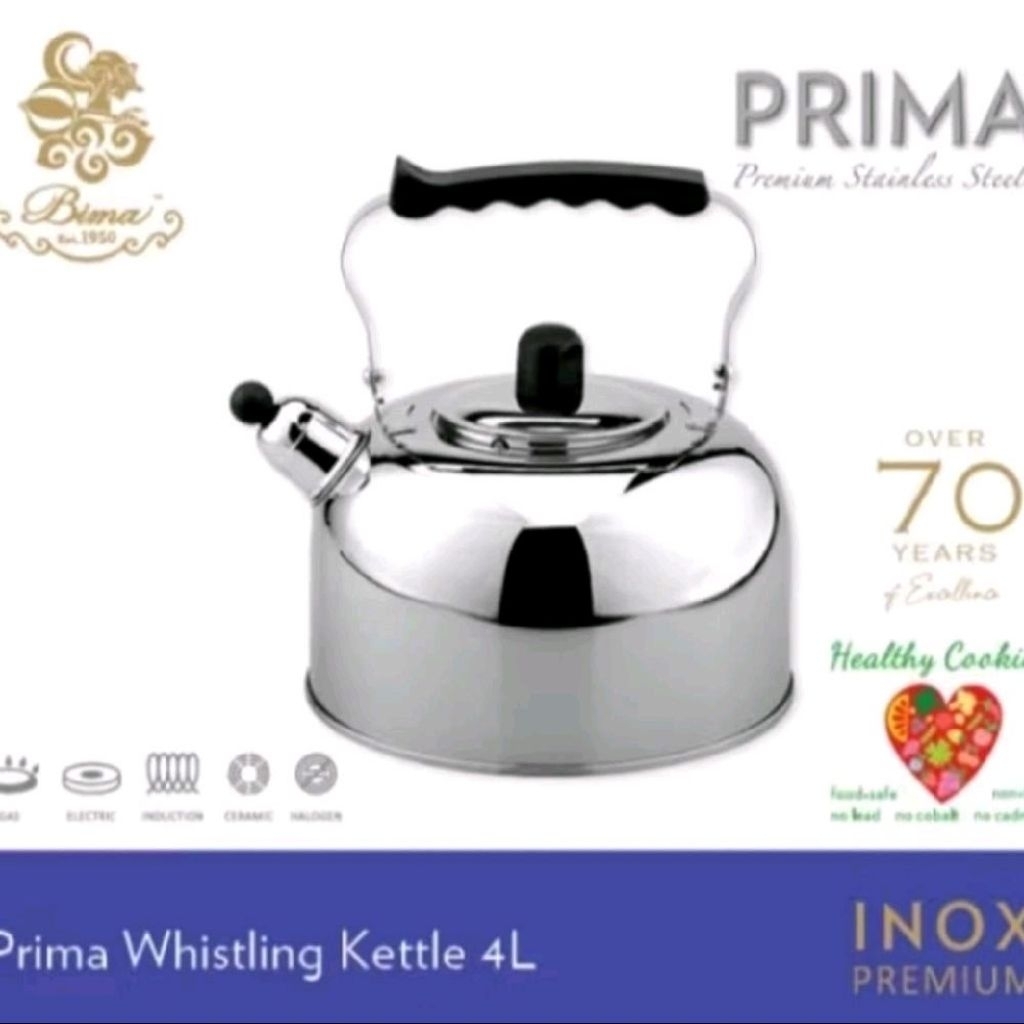 whistling kettle 4 L Bima 2007522/teko bunyi stainless bima