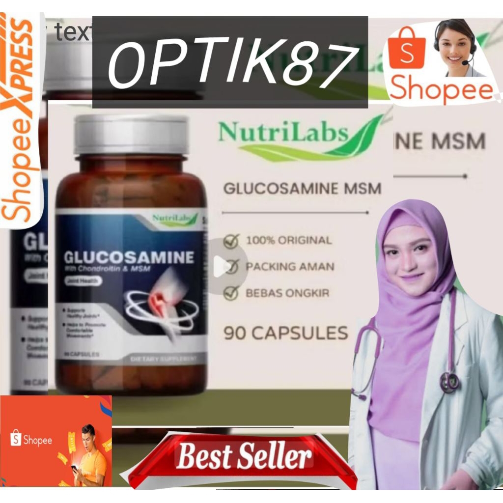 Nutrilabs Glucosamine Chondroitin MSM Suplemen Kesehatan Tulang Sendi