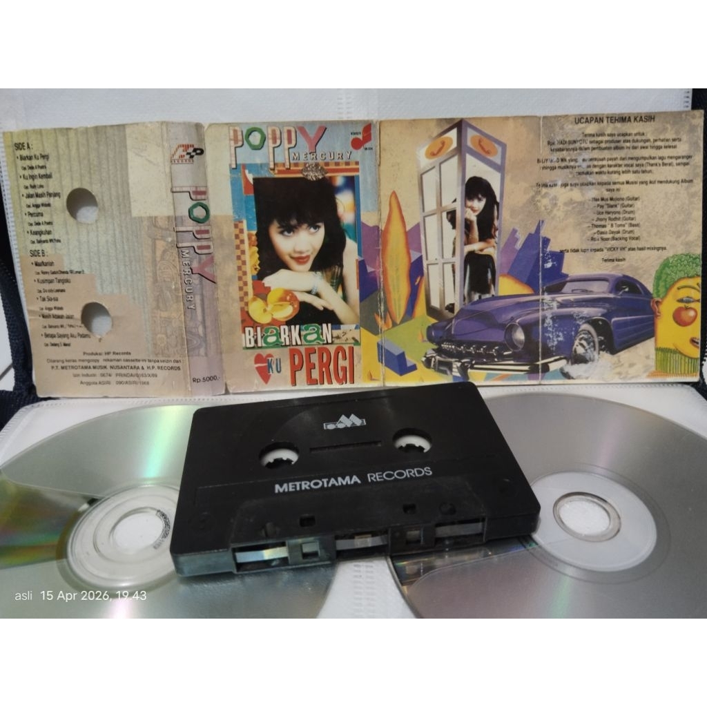 kaset pita POPPY MERCURY biarkan ku pergi