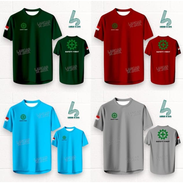 Kaos Olahraga Safety | Baju SAFETY FIRST Jersey Seragam Guru Baju Olahraga Safety Pendek
