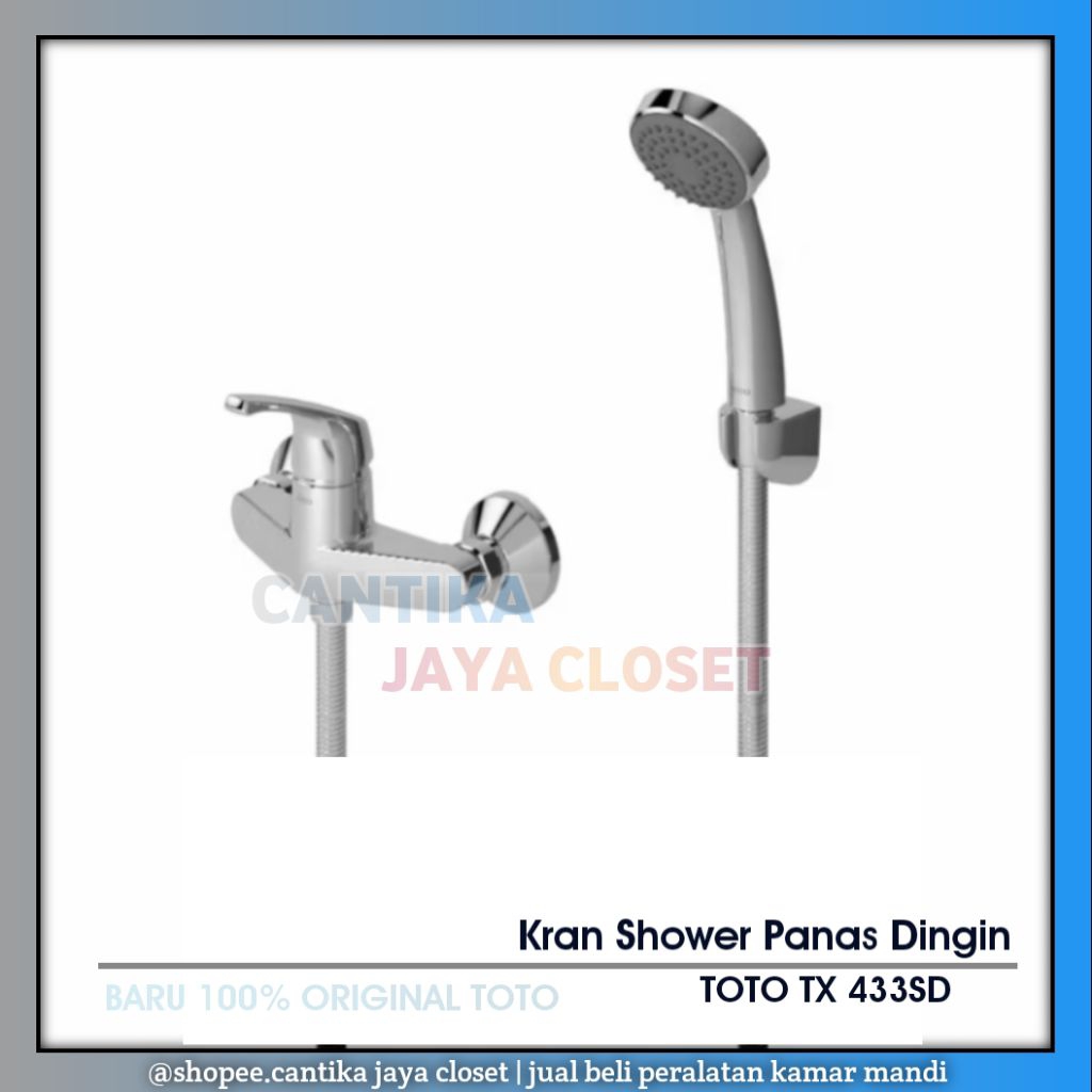 Shower Set Panas Dingin TOTO TX433SDN | Kran Shower Panas Dingin