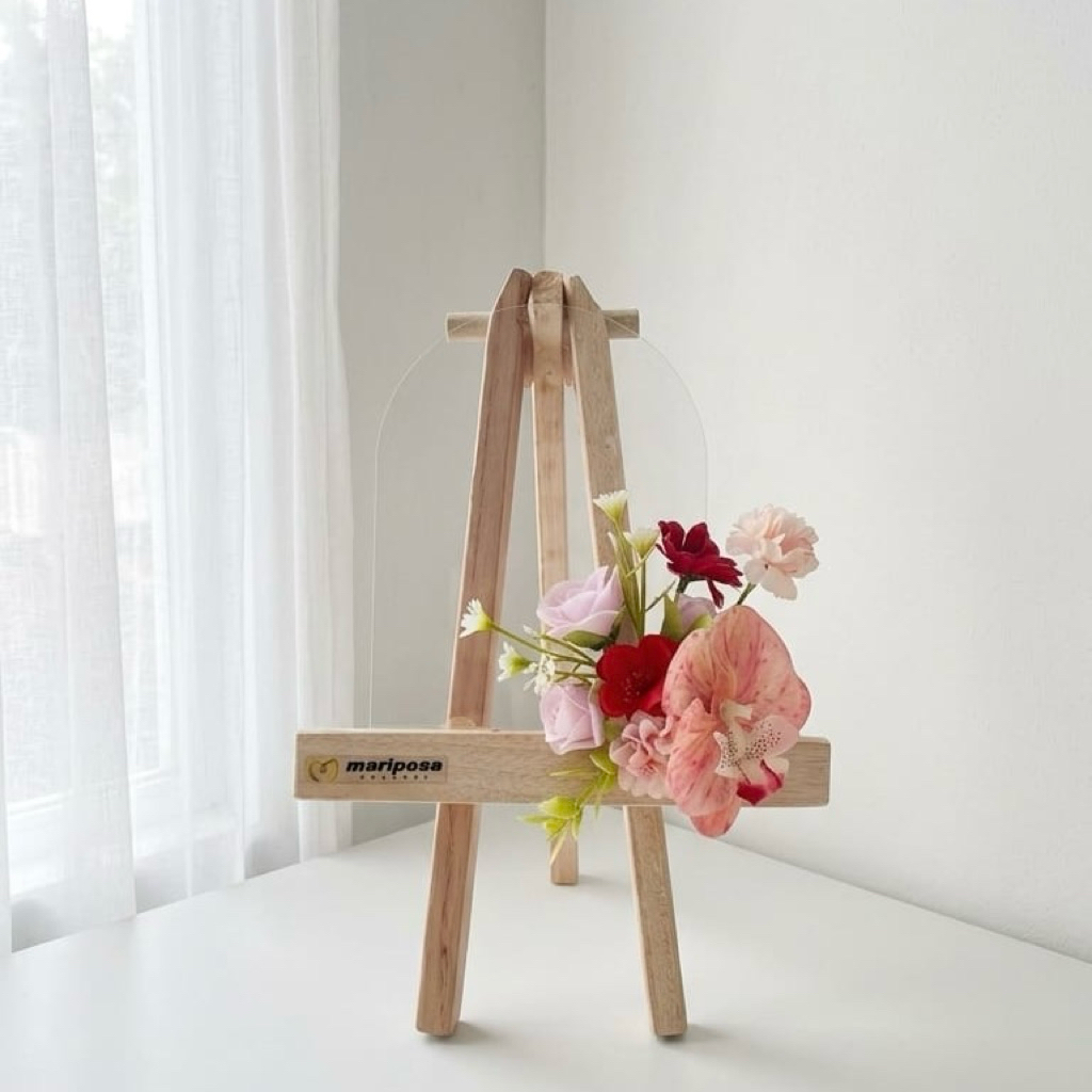 Standing Akrilik Artificial Flower Mini Ucapan Selamat #1