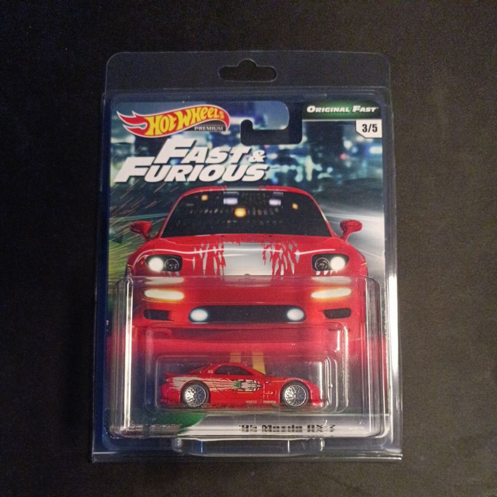 Hotwheels Premium Fast and Furious '95 Mazda RX-7 (Original Fast)