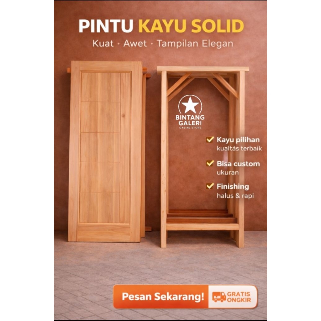 Pintu Rumah Kayu Minimalis Modern Pintu Utama Pintu Kamar Pintu Depan Rumah