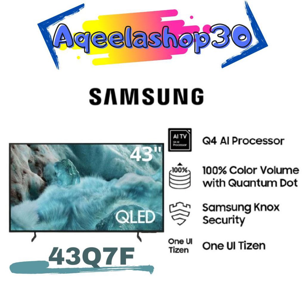 SAMSUNG 43Q7F LED SMART TV QLED UHD 4K  43 INCH
