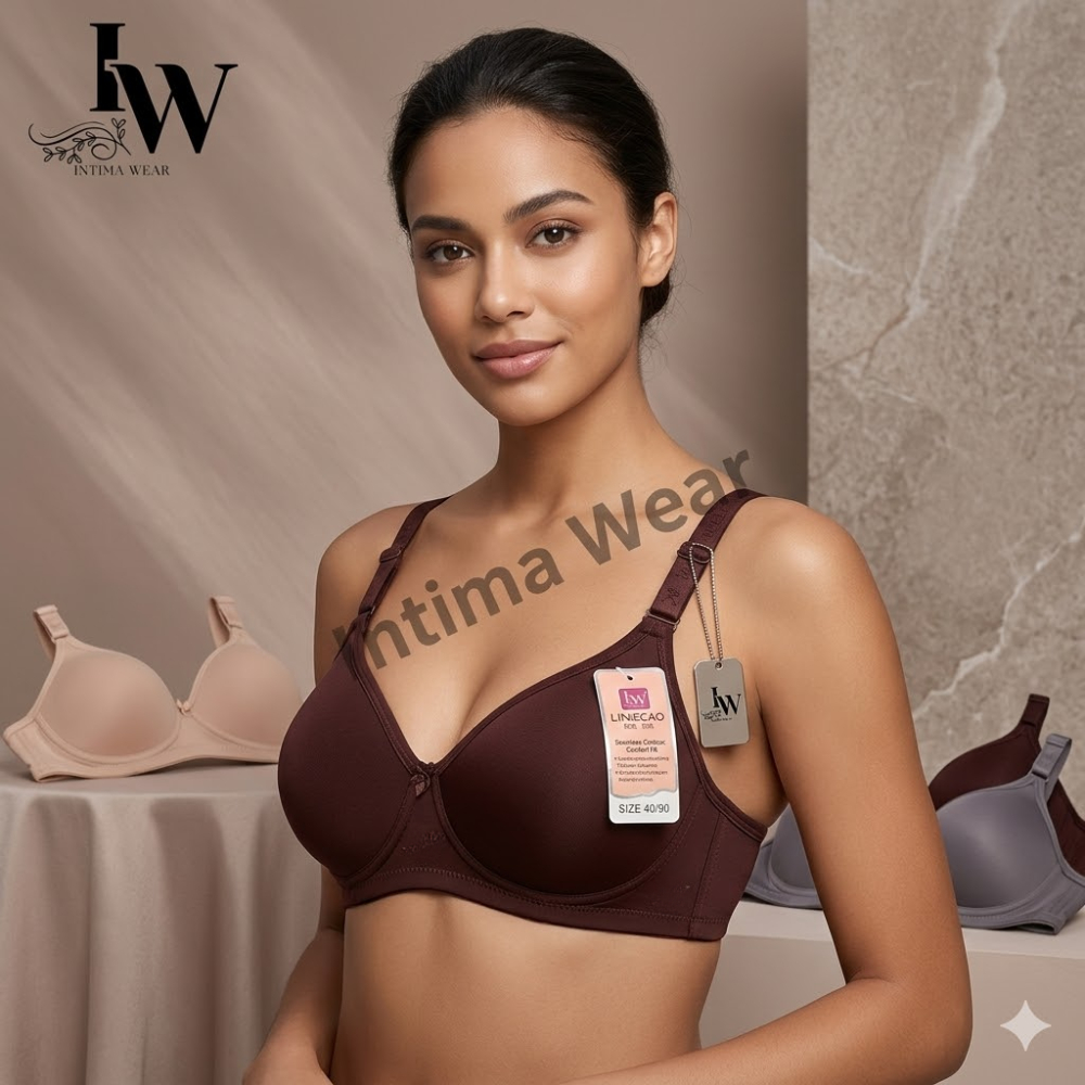 Intimawear - 3 PCS Bra Lingcau Original Kait Dua /  BH Bra Busa Lingcau A5 Nyaman DIpakai Seharian
