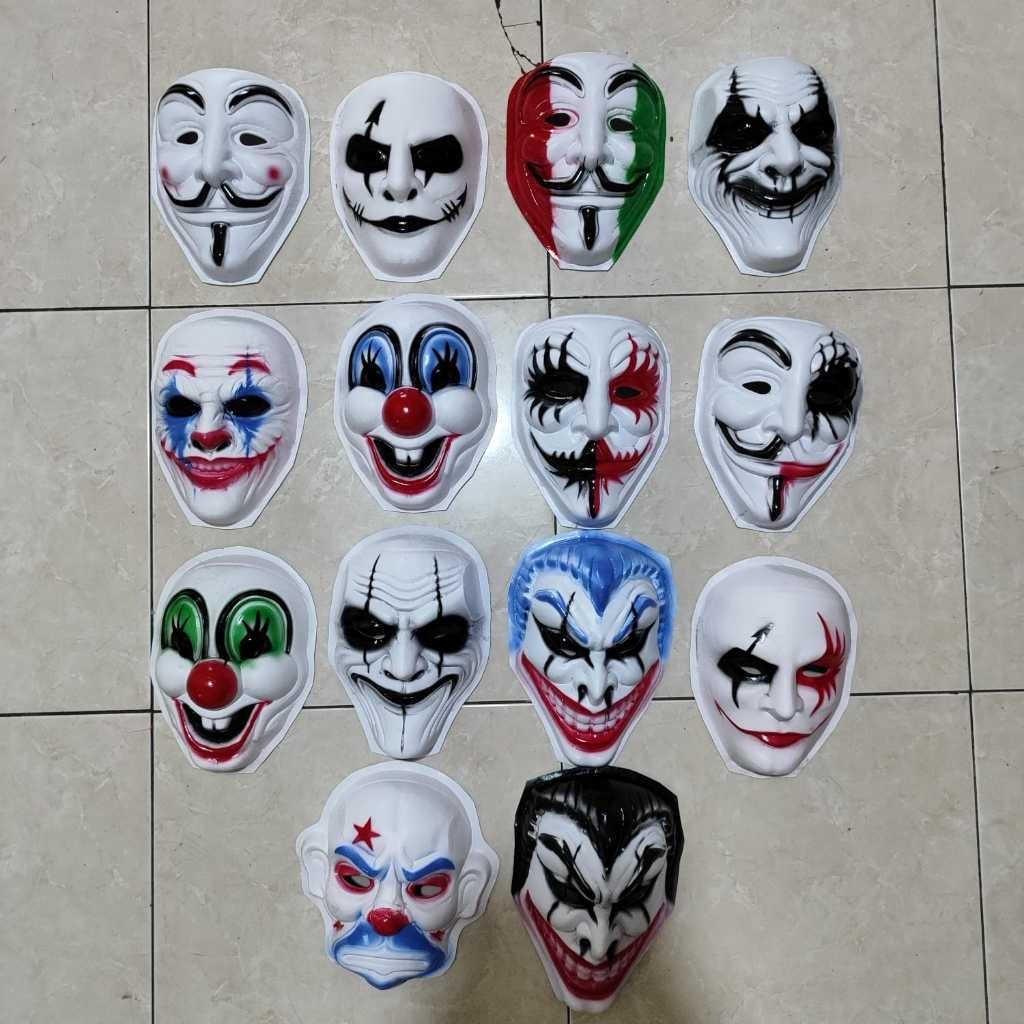 ️READY Topeng Joker Anonymous Murah / Topeng Mainan Mika / Topeng Joker / Topeng