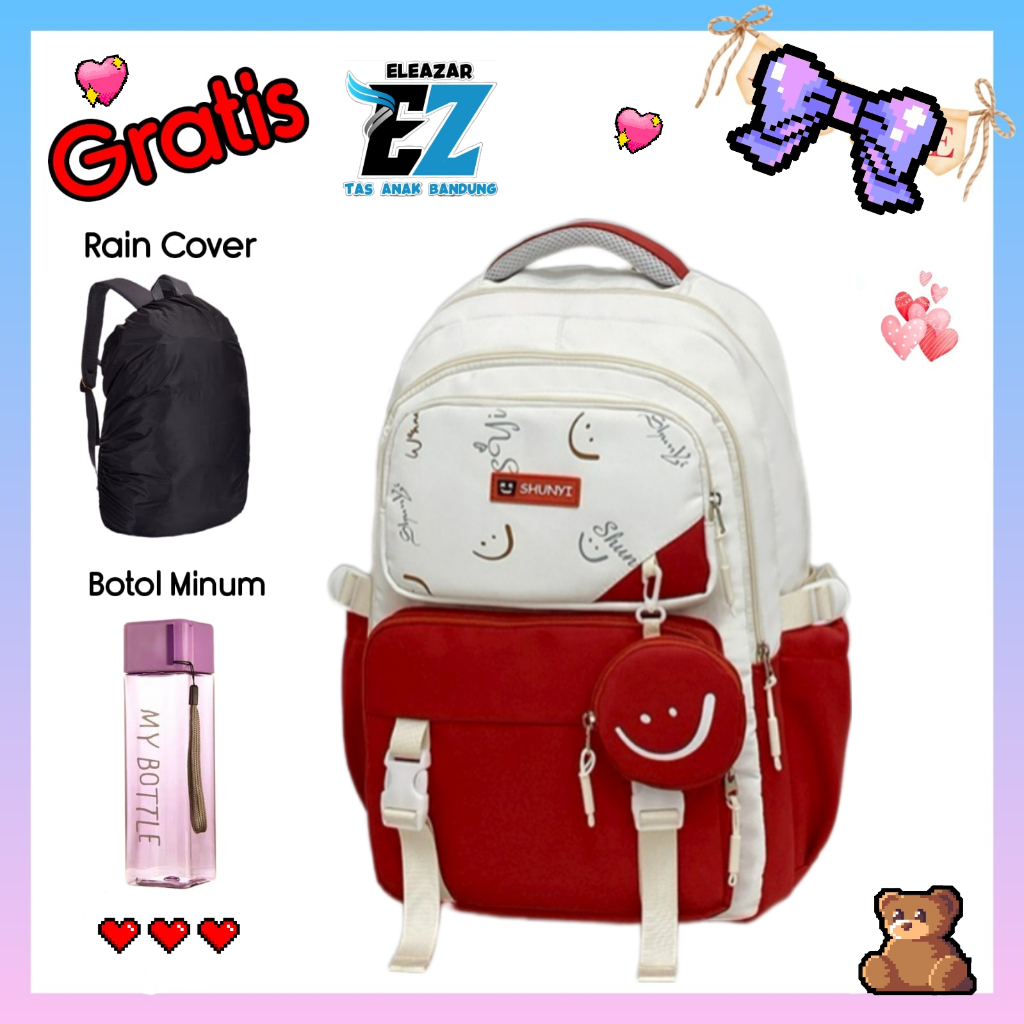 EleazarBandung1 Tas Ransel Anak Perempuan Lucu Terbaru Tas Sekolah Anak Sd Smp Sma Model Smile Forev