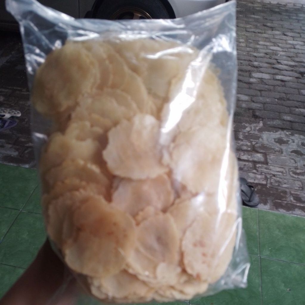 Emping Melinjo Kebumen Asli 1kg - Mentah, Kecil, Tipis