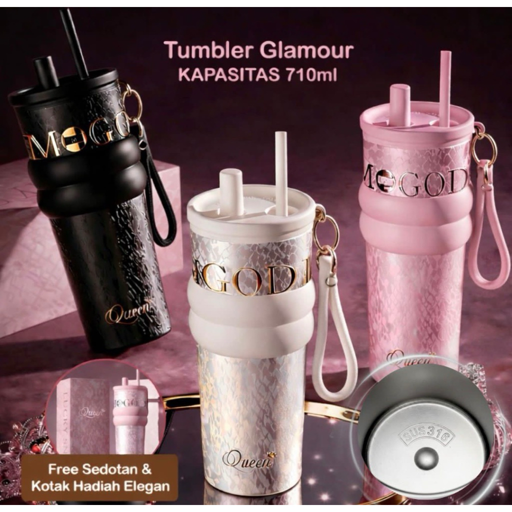 TUMBLR Thermos glamour 710ml - tahan air panas dan air dingin