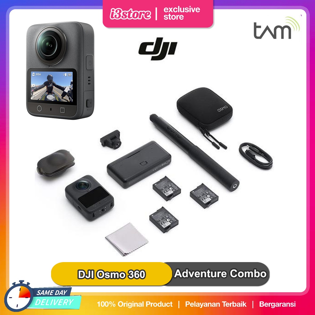DJI Osmo 360 - 8K Revolutionary 360 Camera Action Kamera Aksi 360 derajat Garansi Resmi