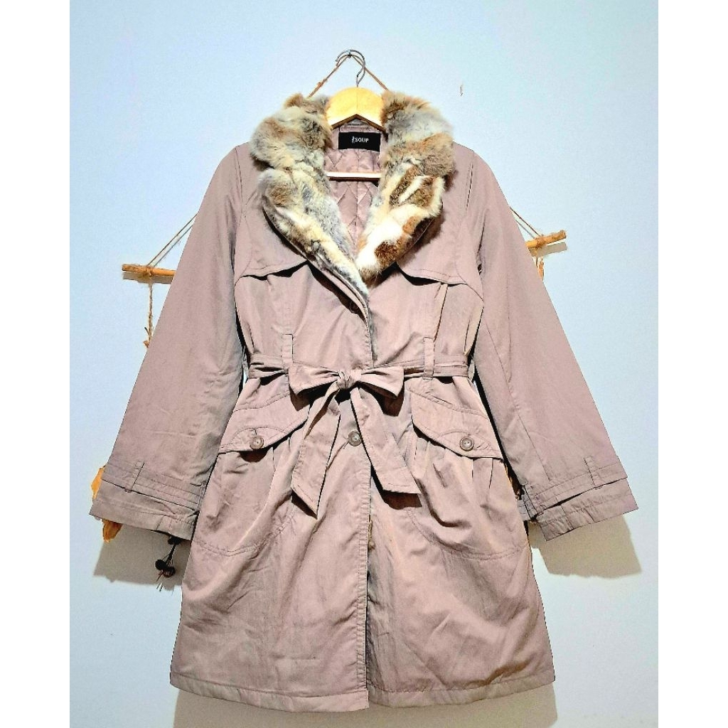COAT BULU ANGGORA ASLI || COAT KATUN TEBAL || COAT WINTER