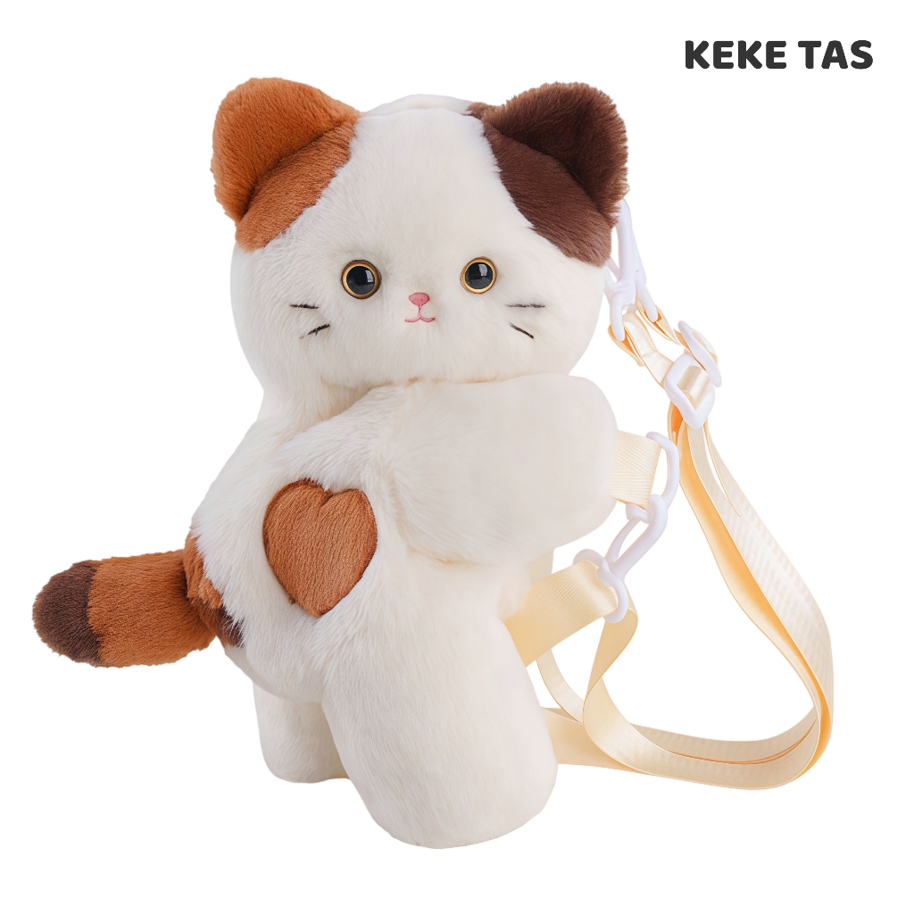 READY Tas Ransel Boneka Kucing Lucu Terbaru Premium Ransel PET Boneka Backpack Cewek Ringan Plush Bo