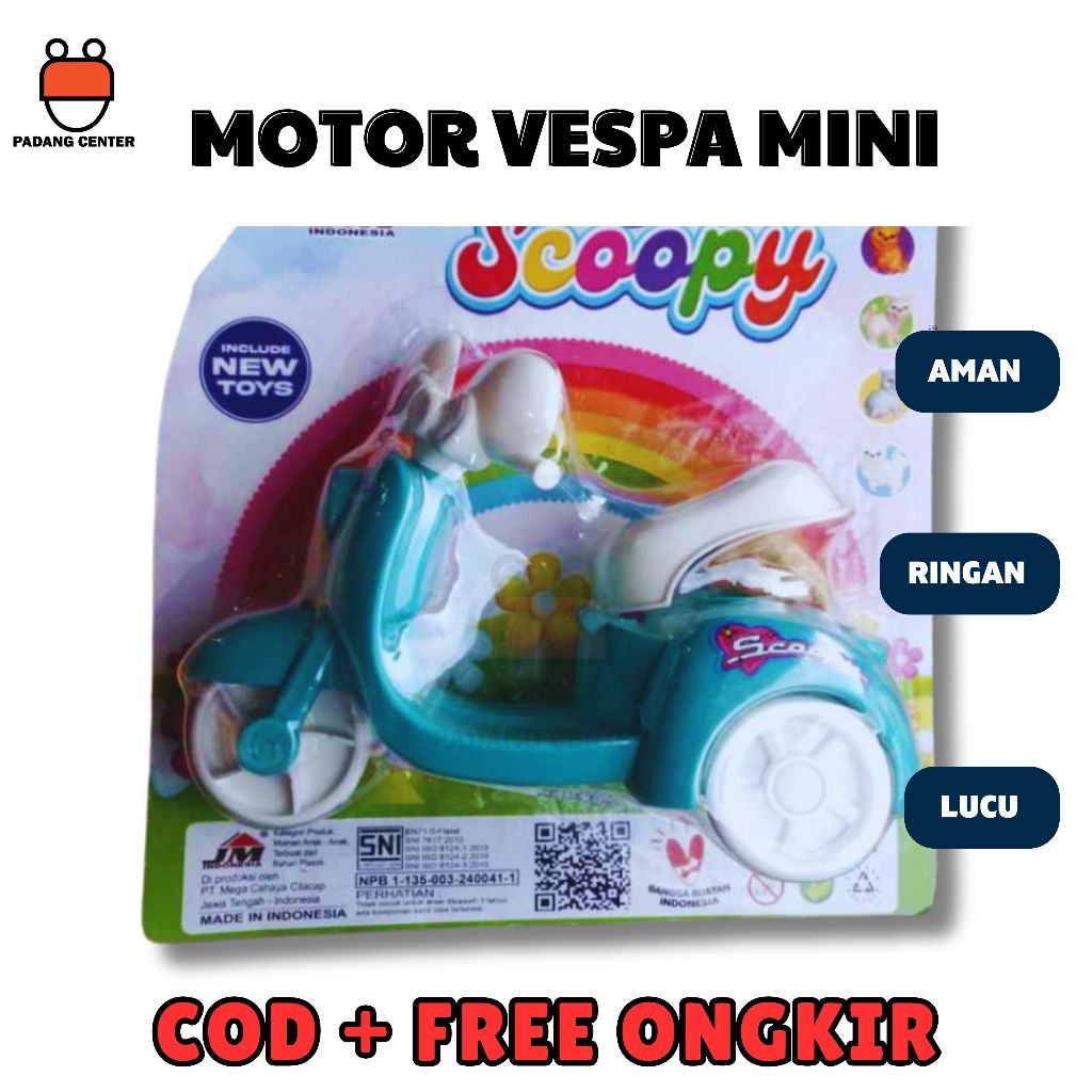 MAINAN MOTOR VESPA MINI SCOOPY ANAK