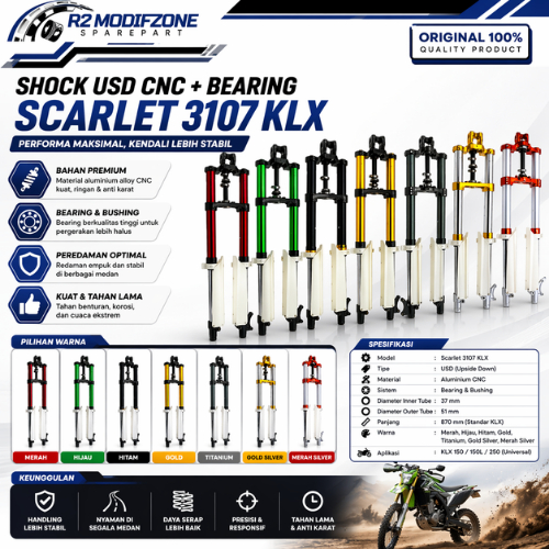 Shock USD 3107 KLX-150 Scarlet