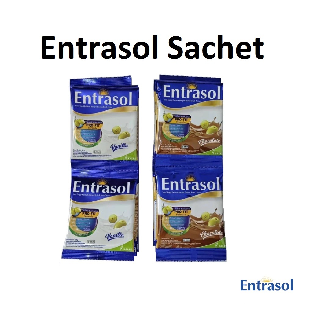 Susu Bubuk Entrasol Kemasan Sachet (1 renceng isi 10 sachet)