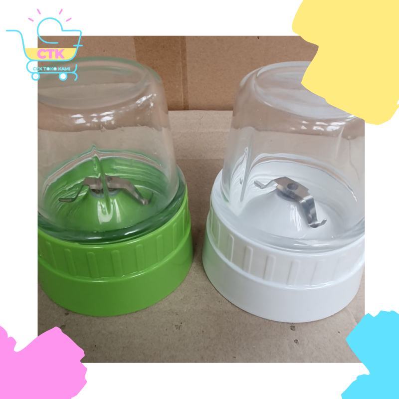 Blender Miyako Universal RRT Coper Bumbu Kecil Kering Set Putih / Hijau