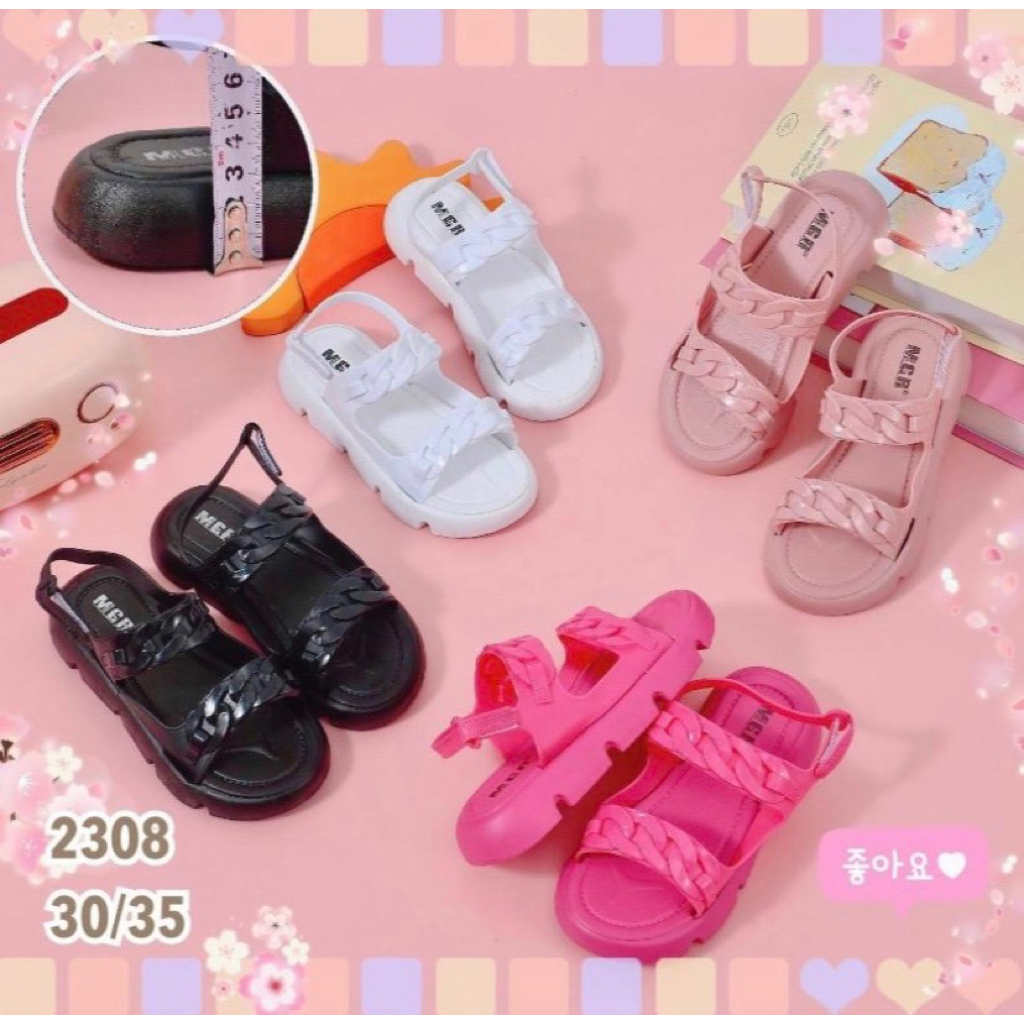 SANDAL VIRAL RANTAI JELLY / SANDAL JELLY RANTAI
