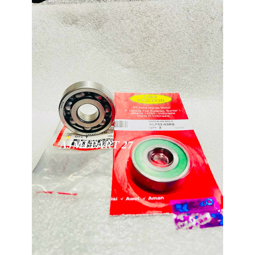 Bearing Roda Belakang Set 6303+6203RS Honda CRF 150 L Original