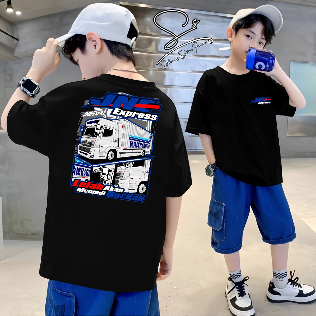 KAOS ANAK - KAOS TRUK JNE EXPRESS SPESIAL DELIVERY BAJU TRUK ANAK BAJU DISTRO
