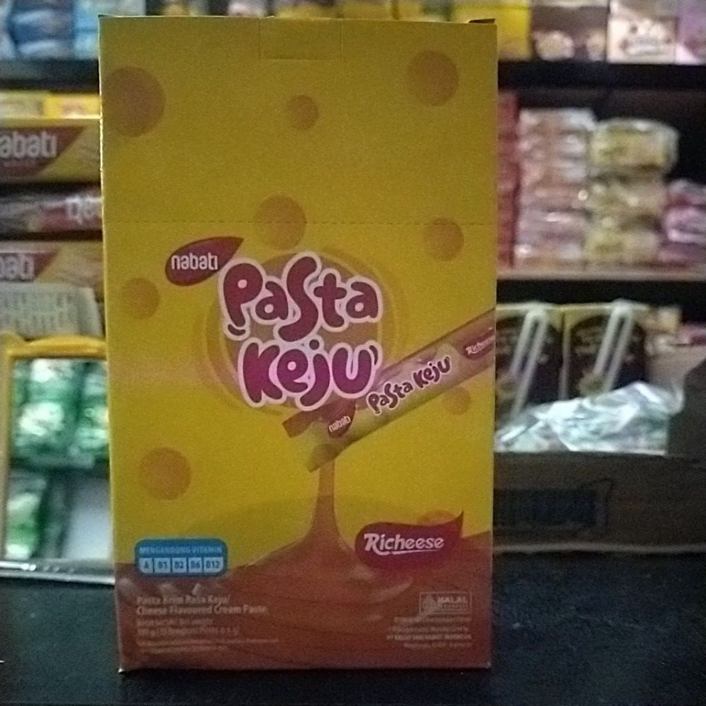 Pasta Keju Coklat Nabati - Keju 1 Box isi 30 Pcs
