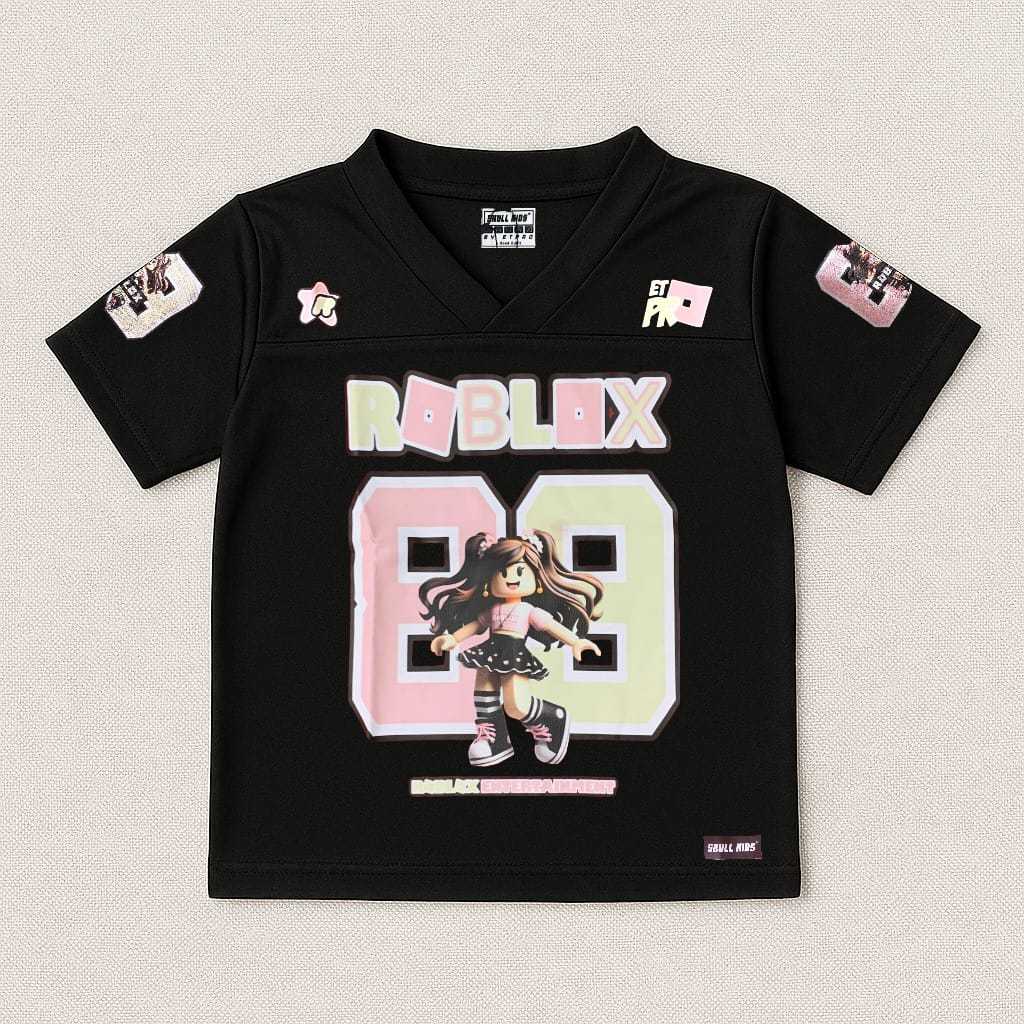 Kaos Jersey Anak Dryfit Roblox 3-12 Tahun Girl Series