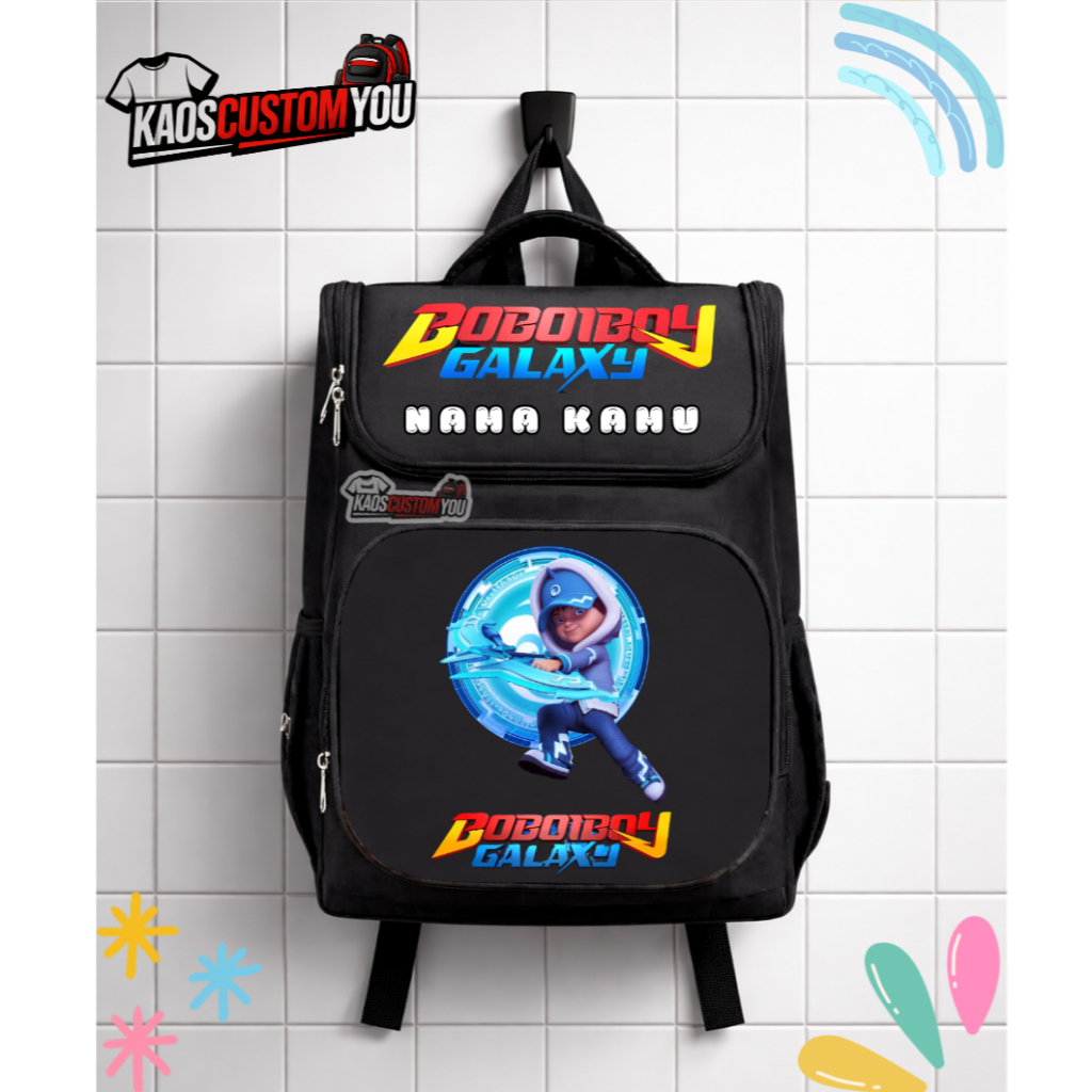 Tas Ransel BOBOIBOY GALAXY Anak Laki Laki Ransel Sekolah Terbaru Backpack School Bag / Tas Boboiboy 