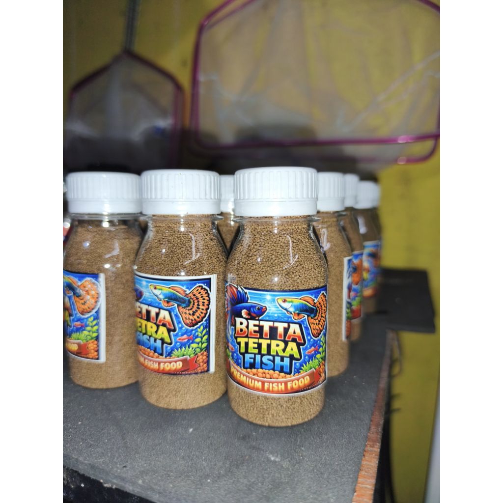 Makan ikan cupang / ikan hias kecil Tetra PF 500 ukuran butiran kecil makanan guppy glofish neon