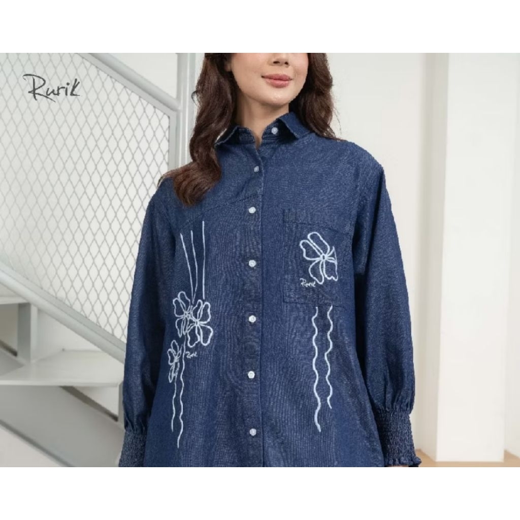 Rurik kemeja bordir Rurik Ravenya Embroidery Shirt