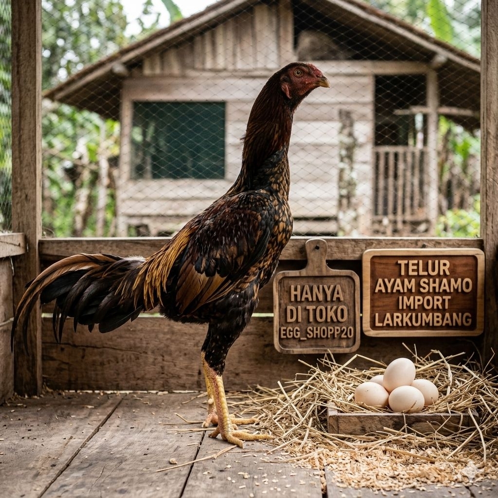 Telur Tetas Ayam Shamo Import Larkumbang Ori fertil Buat di Tetaskan Egg_shopp20