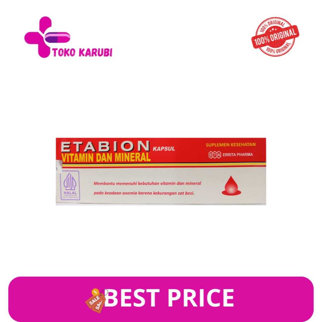 ETABION VITAMIN DAN MINERAL BOX 100 TAB