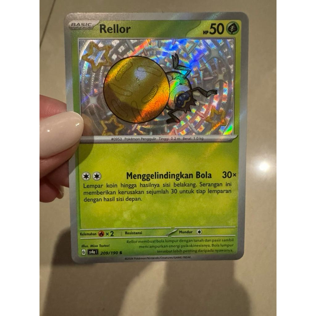 shiny rellor pokemon card tcg