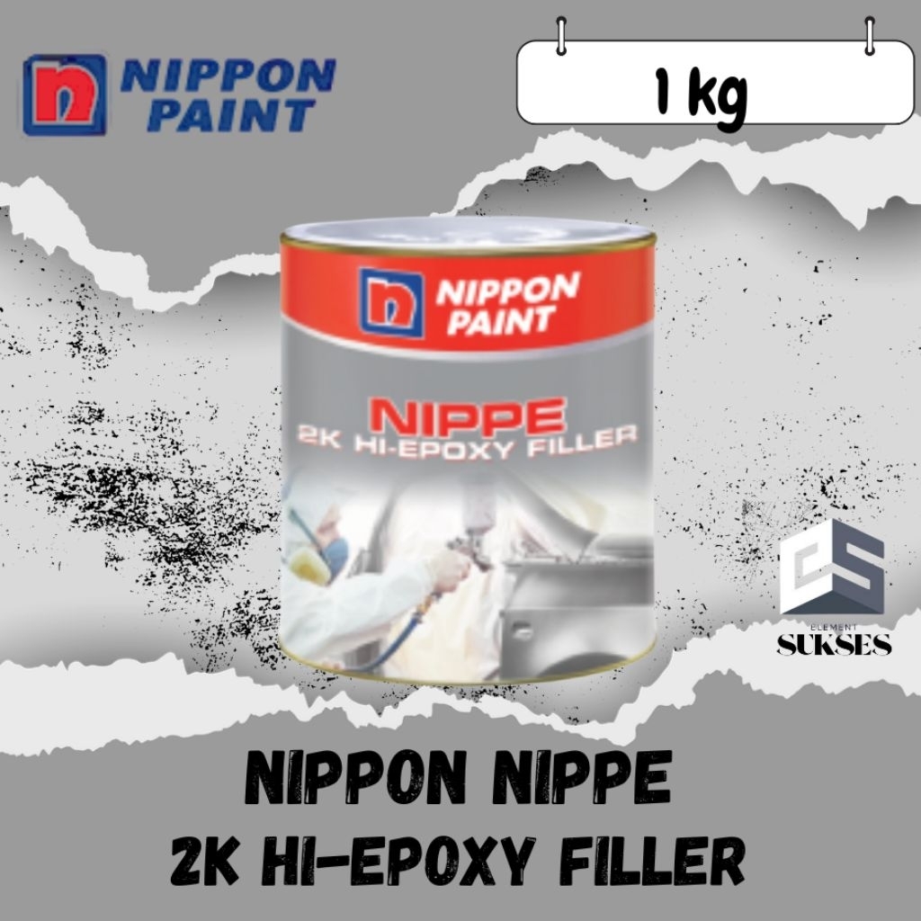 NIPPON NIPPE 2K HI-EPOXY FILLER CAT DASAR BESI 1KG