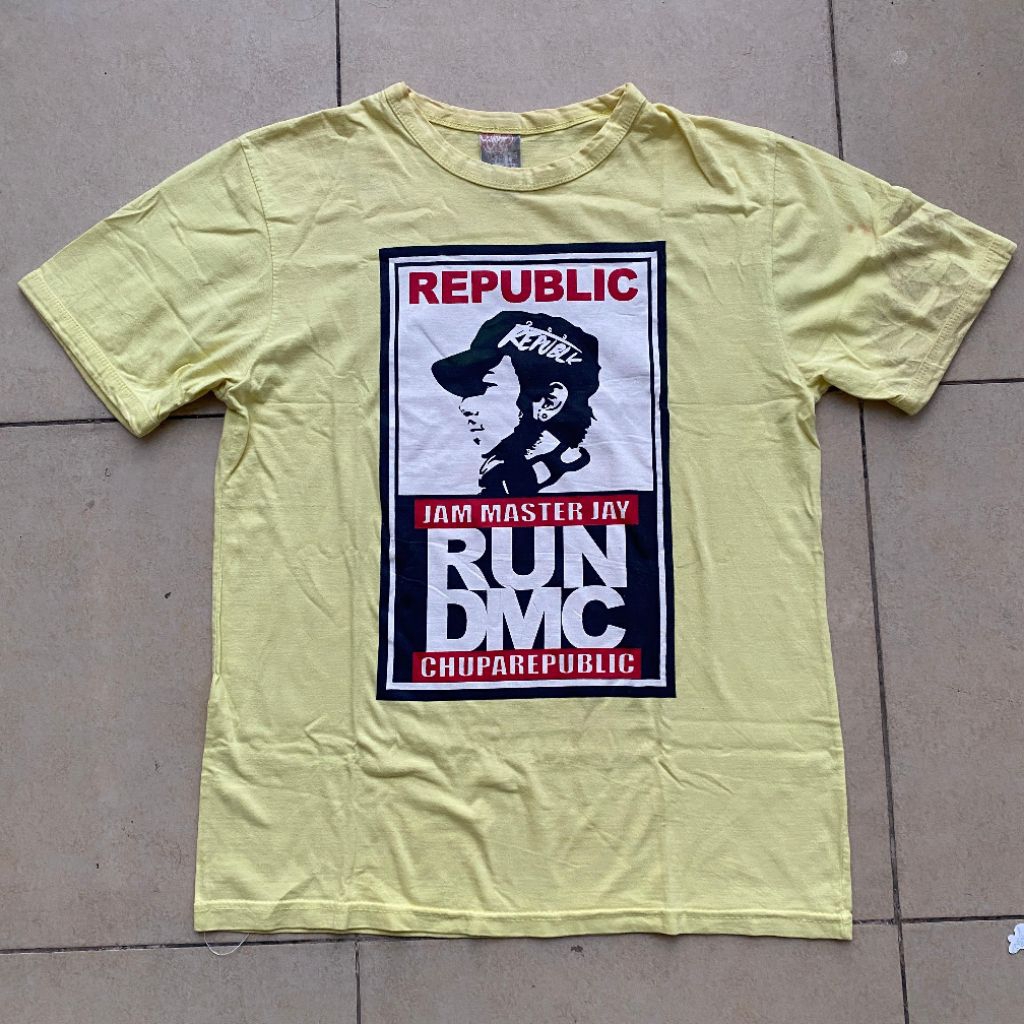 Kaos hip hop supergroup RUN DMC Jam Master Jay by Chupa Republic original murah. Jual kaos Run DMC o
