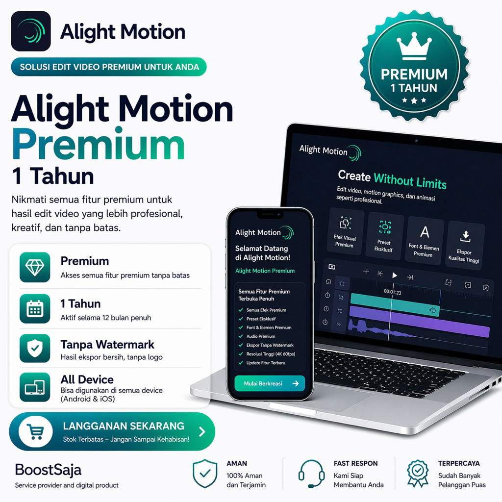 Alight Motion Premium 1 Tahun