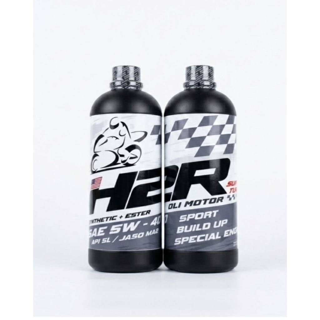 H2R oli mesin SYNTHETIC + ESTER untuk MOGE ( MOTOR GEDE ) sport , build up , special engiene