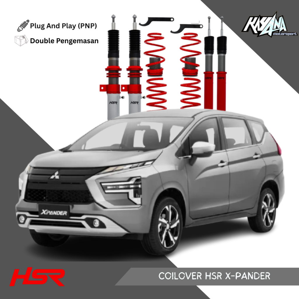 PER CEPER COILOVER HSR RED FRONT REAR MITSUBISHI XPANDER