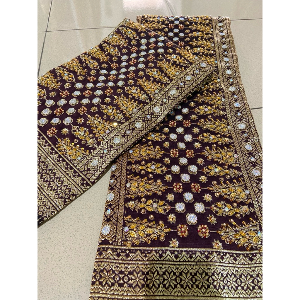 Songket pengantin payet#songket tenun#fullpayet