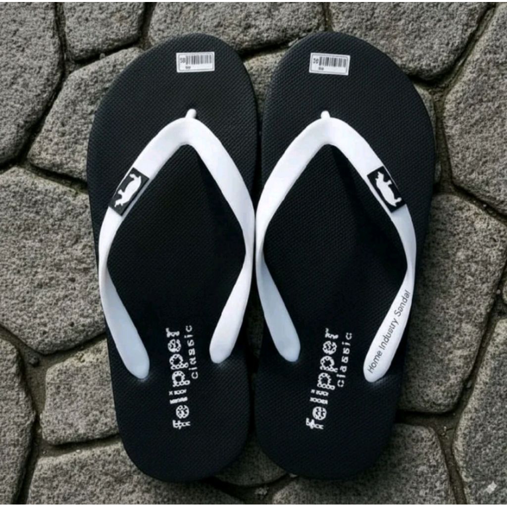 sandal jepit pria distro murah casual sendal cowok keren 2025