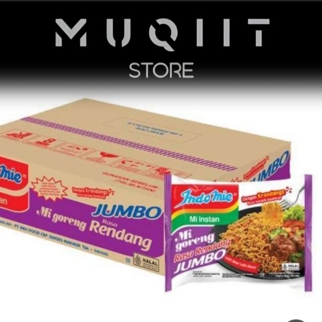 INDOMIE Goreng Rasa Mie Rendang Jumbo isi 24 (1 kardus)