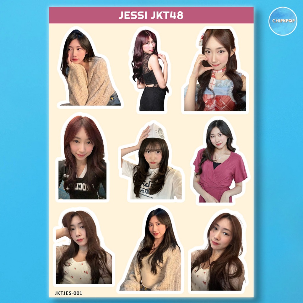 JESSI STIKER JKT 48 I STIKER JKT 48 I JKT 48 NEW ERA I STIKER JESSI JKT48 I STIKER HOLOGRAM JKT48