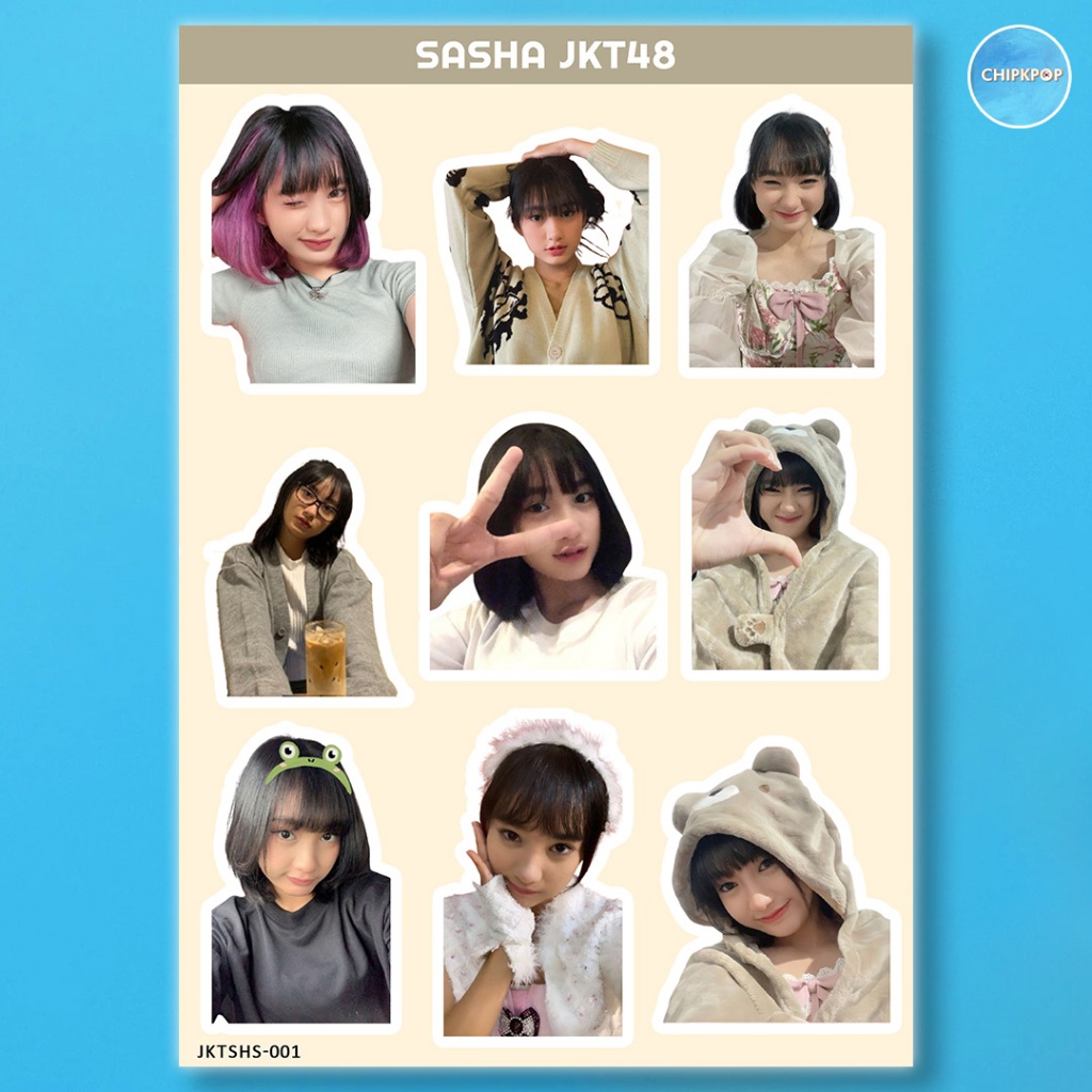 SASHA STIKER JKT 48 I STIKER JKT 48 I JKT 48 NEW ERA I STIKER SASHA JKT48 I STIKER HOLOGRAM JKT48