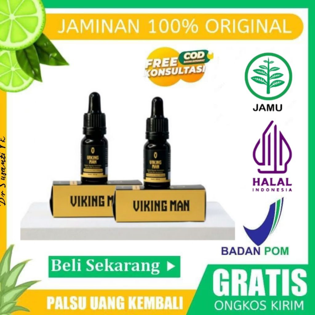 Viking Men Minyak Jarak Ori 100% Mayapulut Herbal Asli 100% Original