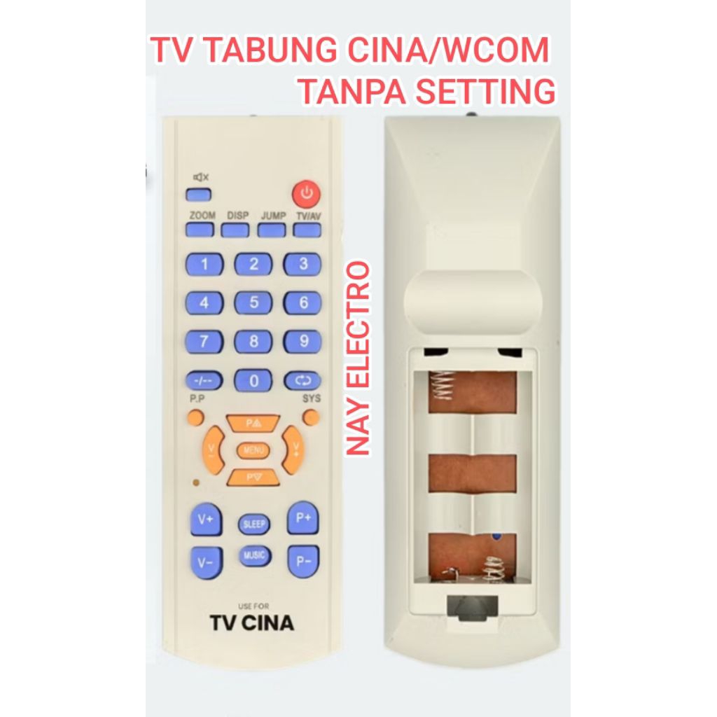 REMOT ME TV TABUNG WCOM/CINA TANPA SETING FREE BUBLLE