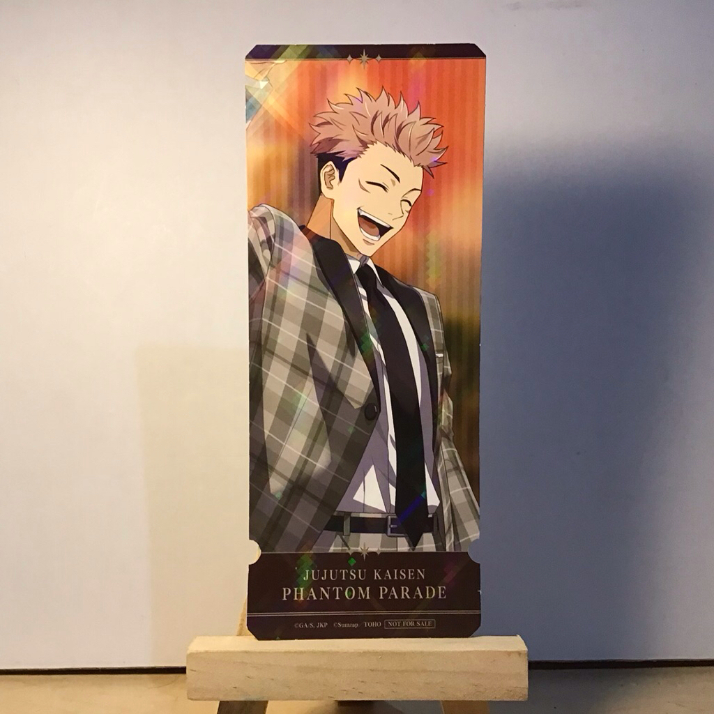 Jujutsu Kaisen Phantom Parade Official Laser Ticket Card - Gojo Yuuji Megumi Nobara