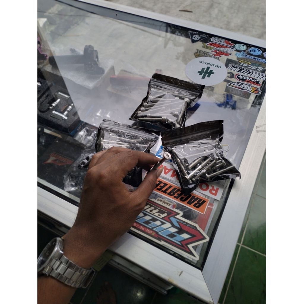 Baut Kalter Set Kanan Kiri CB GL Mp Tiger Stainles Baut Probolt kalter Set Kanan Kiri GL CB Mp Tiger