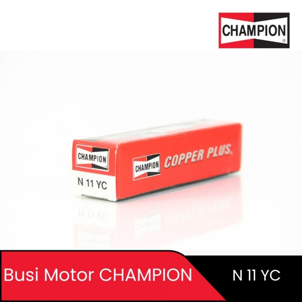 Busi Champion RG6YC (Copper Plus) untuk motor bebek dan matic Honda (Supra X, Kharisma, Beat, Vario)