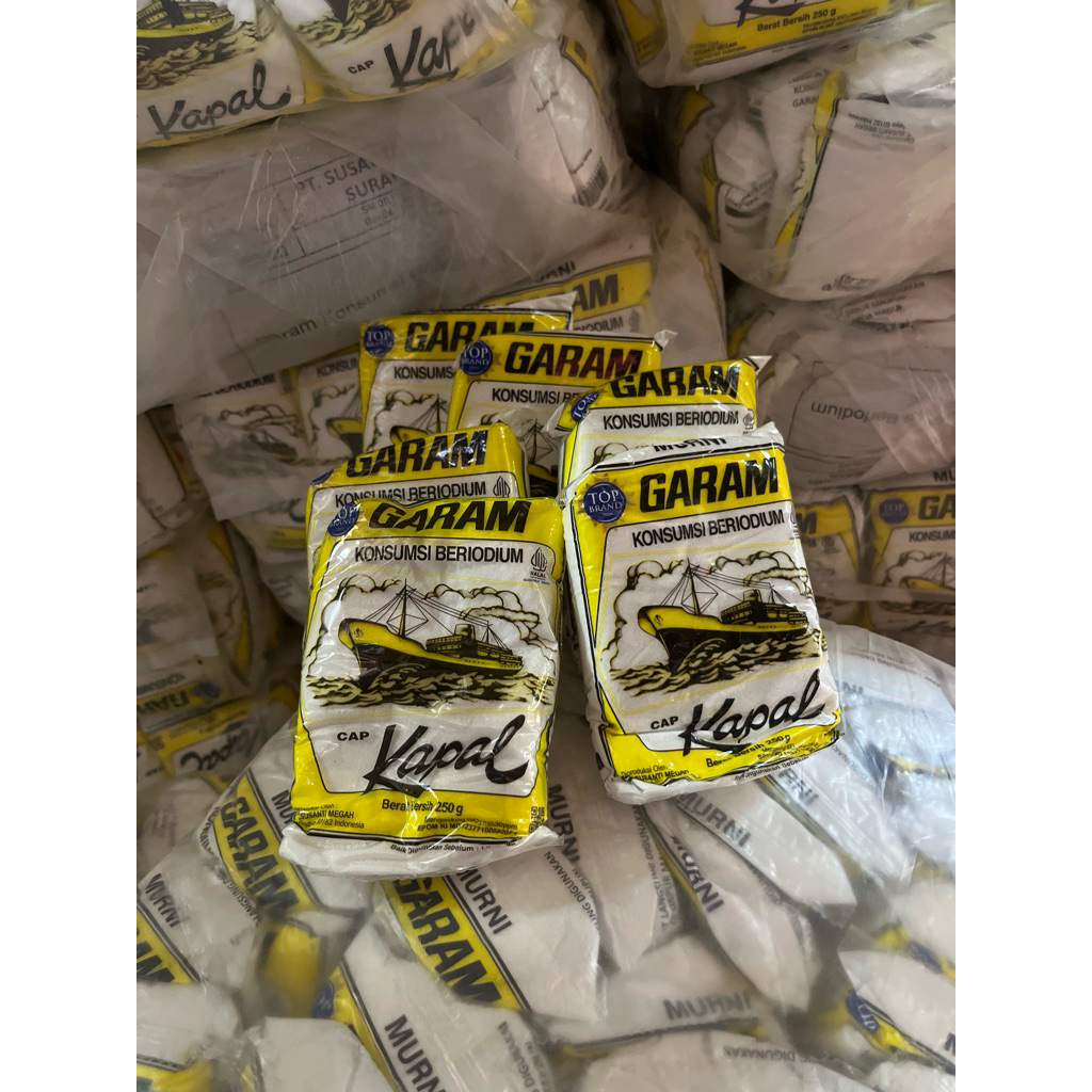 Garam Dapur Beryodium 2 buah | 500 Gram - Garam Kapal, Garam Meja, Garam Beryodium