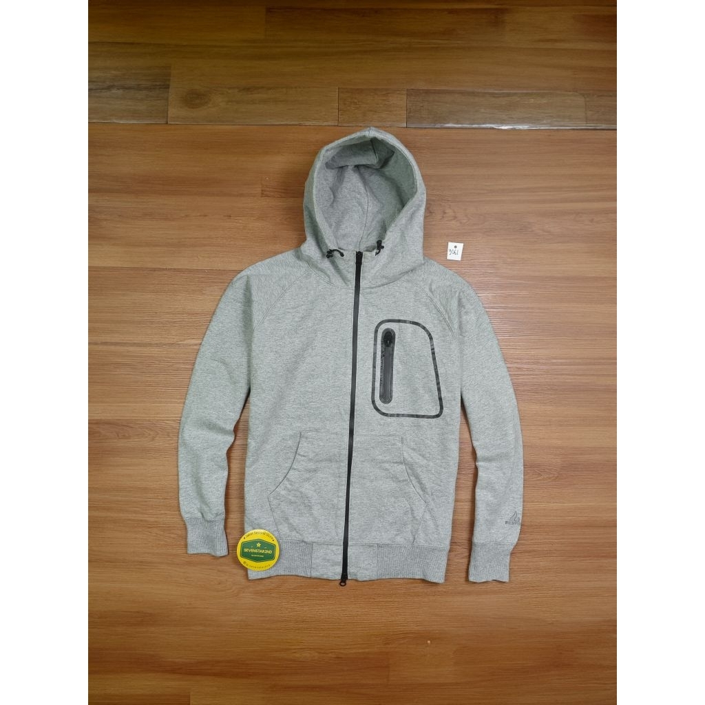 edwin casual block tech sweater zipper hoodie