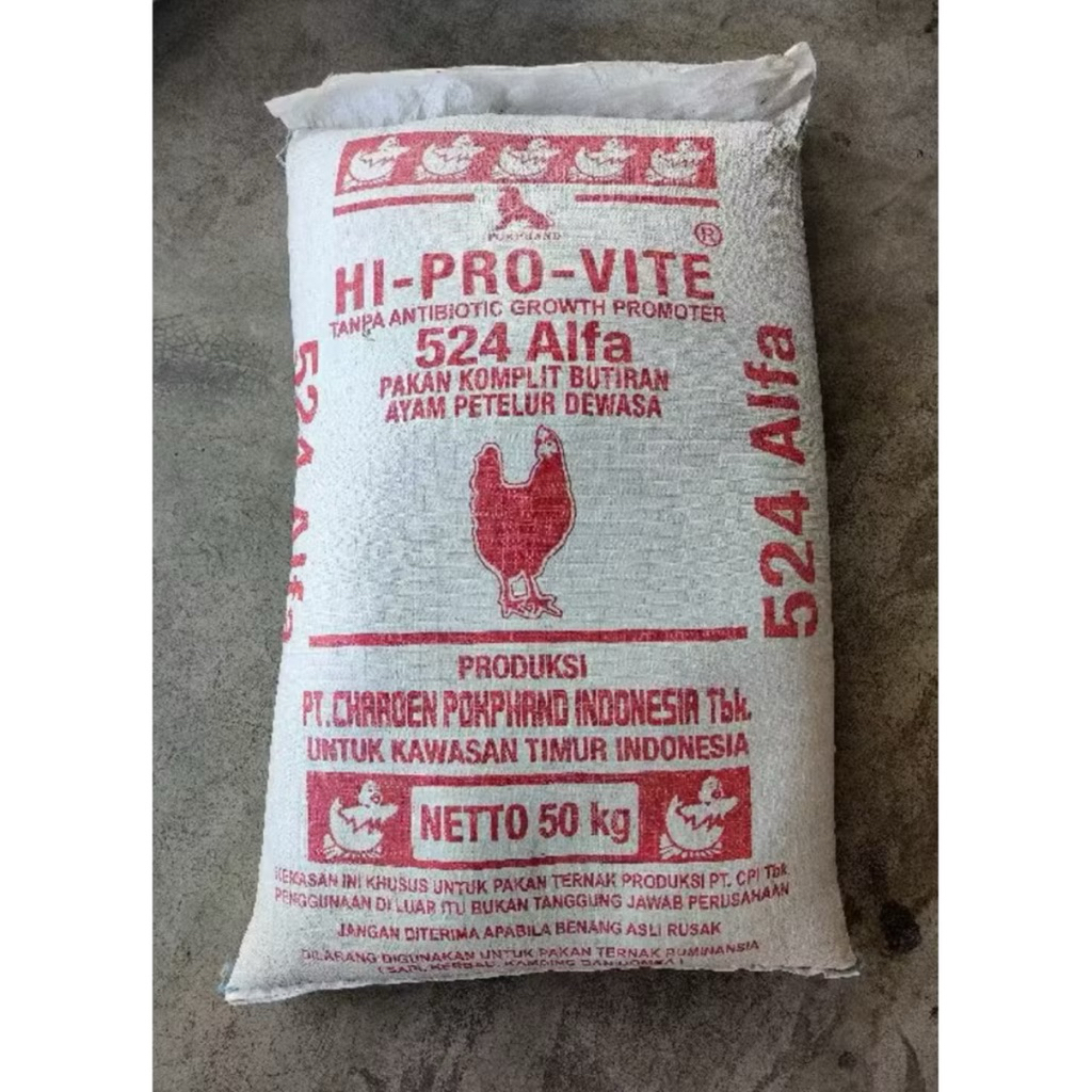 pakan ayam / makanan ayam petelur 524 alfa 50kg